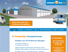 Tablet Screenshot of camper-box.de